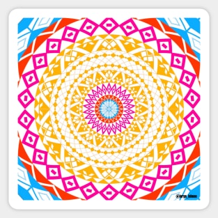 circle of mandala ecopop Sticker